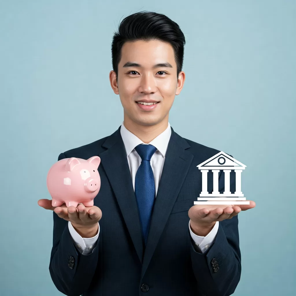 Quanto rende R$10000 na caixinha do Nubank mostra um homem comparando poupança e investimento