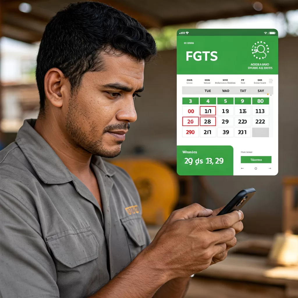 adiantamento FGTS 2025: Calendário de pagamento FGTS