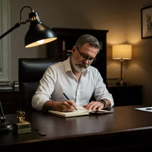 10 hábitos financeiros: imagem de pessoa organizando uma planilha