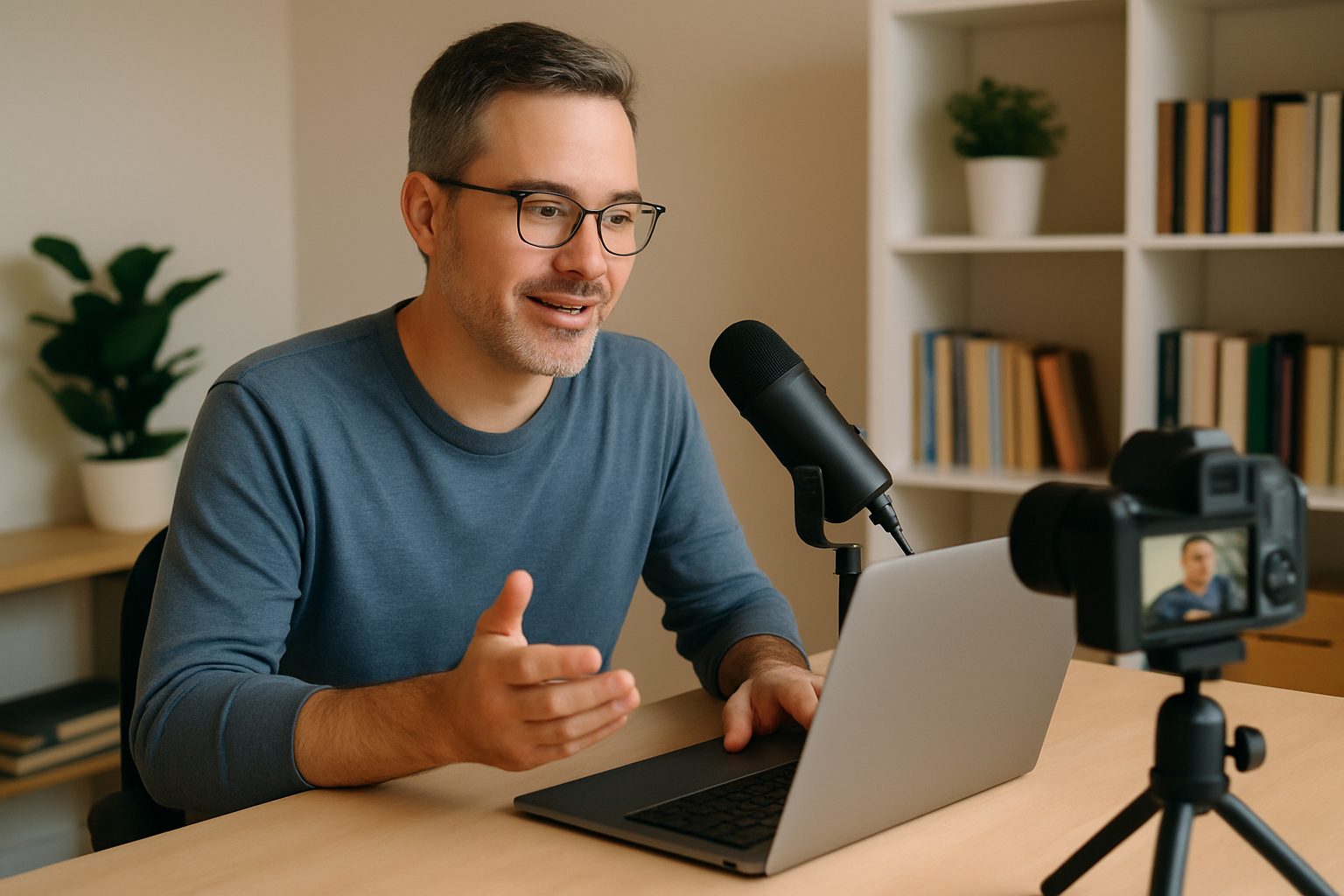 Gravação de vídeo marketing digital