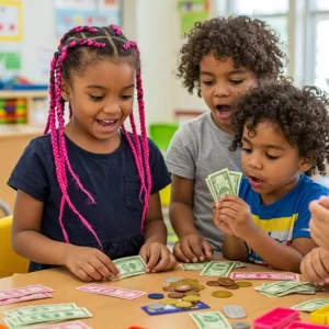 Como ensinar seus filhos a lidar com dinheiro brincando de aprender