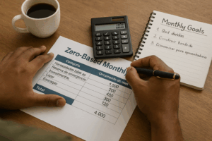 Criar um orçamento mensal é vital para a saúde financeira