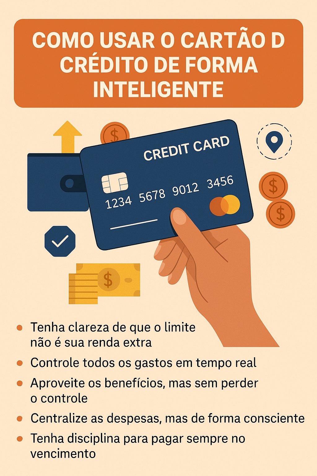 a importancia de saber usar o cartão de crédito