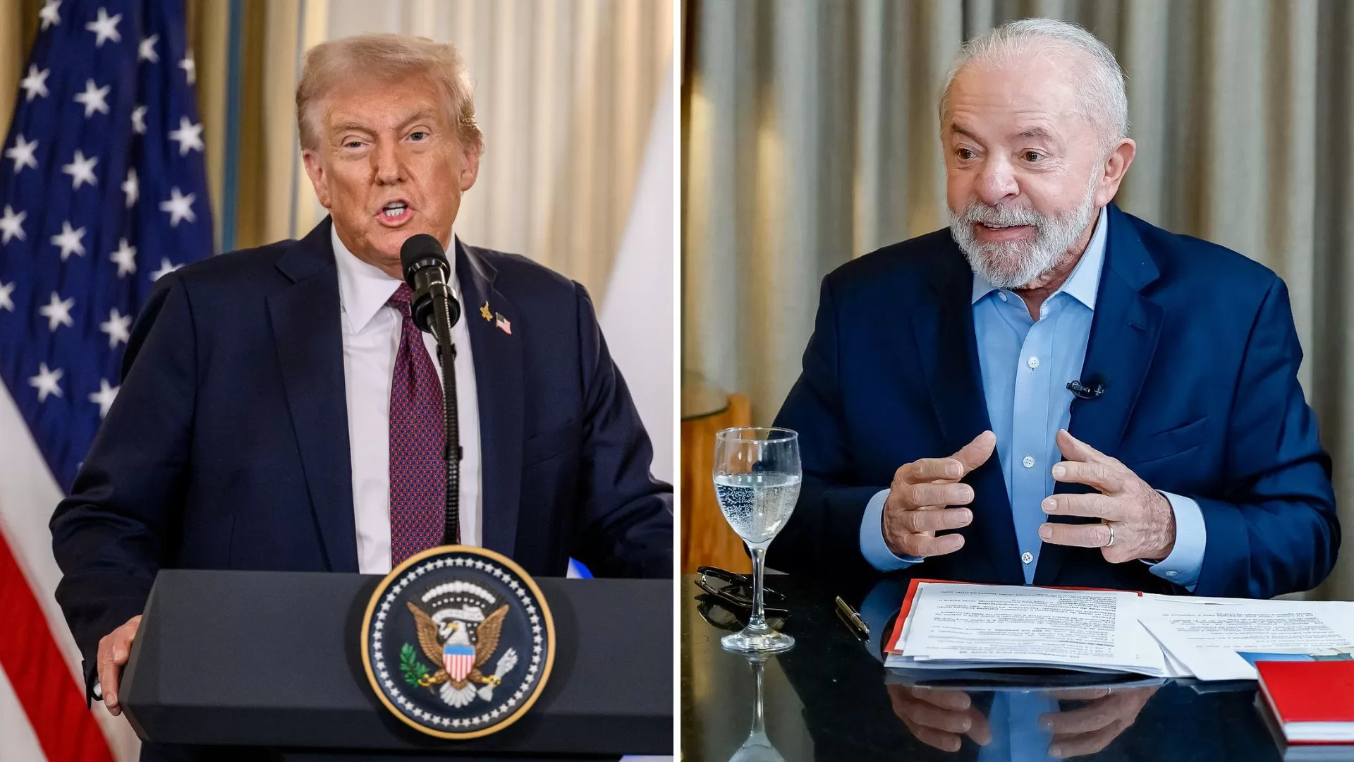 lula pede retirada de taxa 40% trump e lula tarifas Trump Brasil