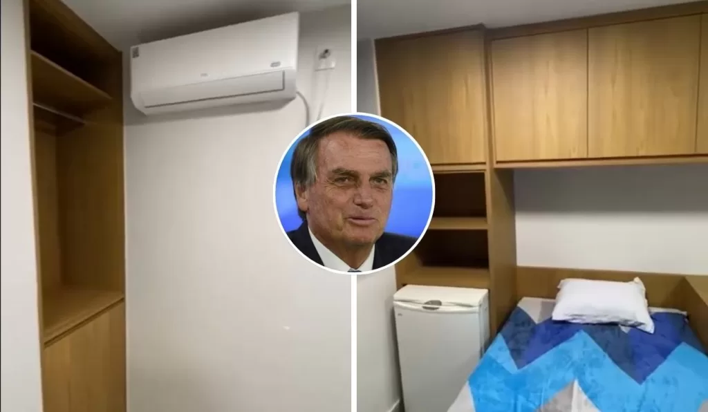 sala onde bolsonaro permece preso na policia federal