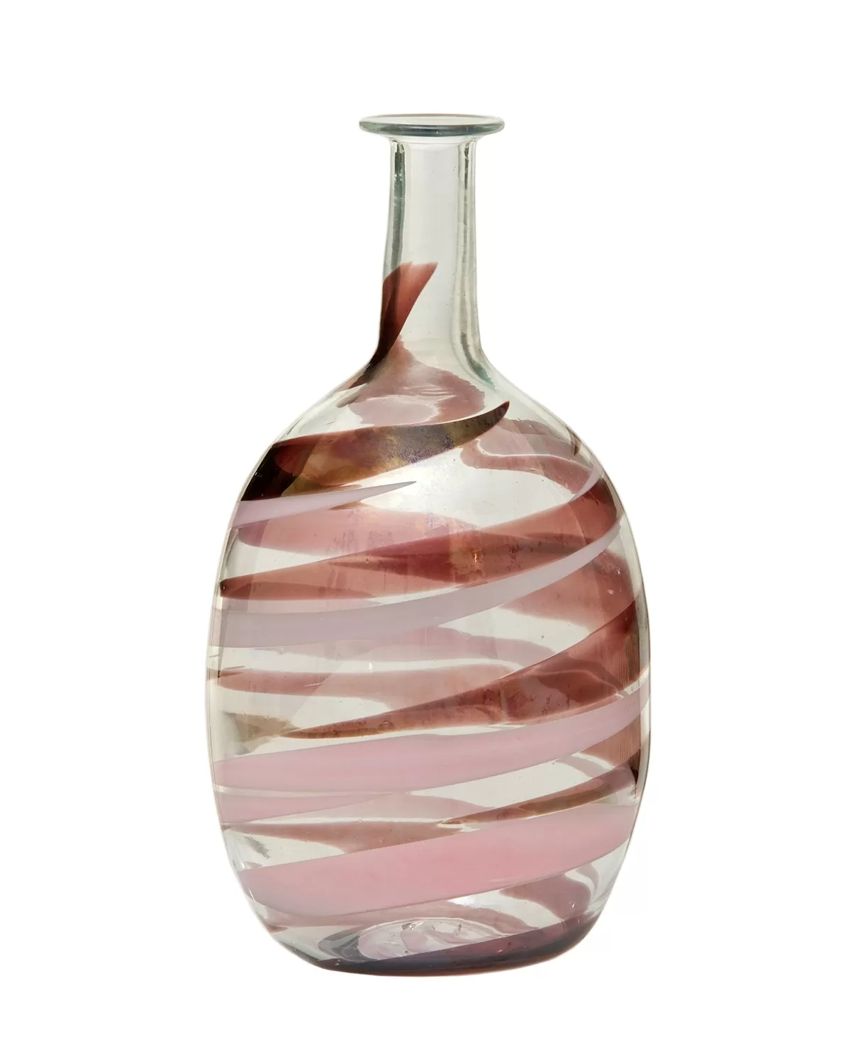 multher encontra vaso de vidro raro vidro murano