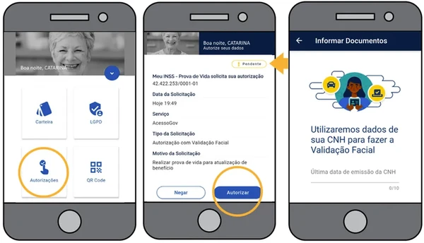 como validar a facial app meu INSS