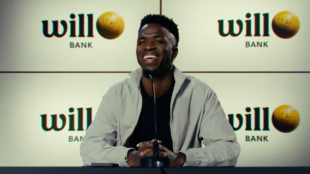 Vini Jr Comercial do Will Bank